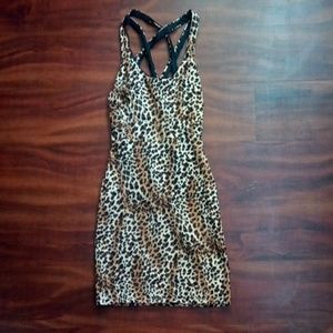 Women's Leopard Print Dress Size L